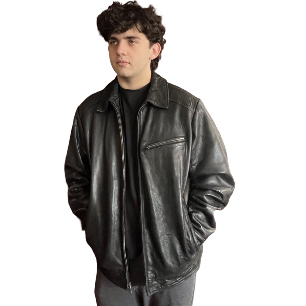 Boston Harbour Men’s New Zeleand Leather Bomber size large